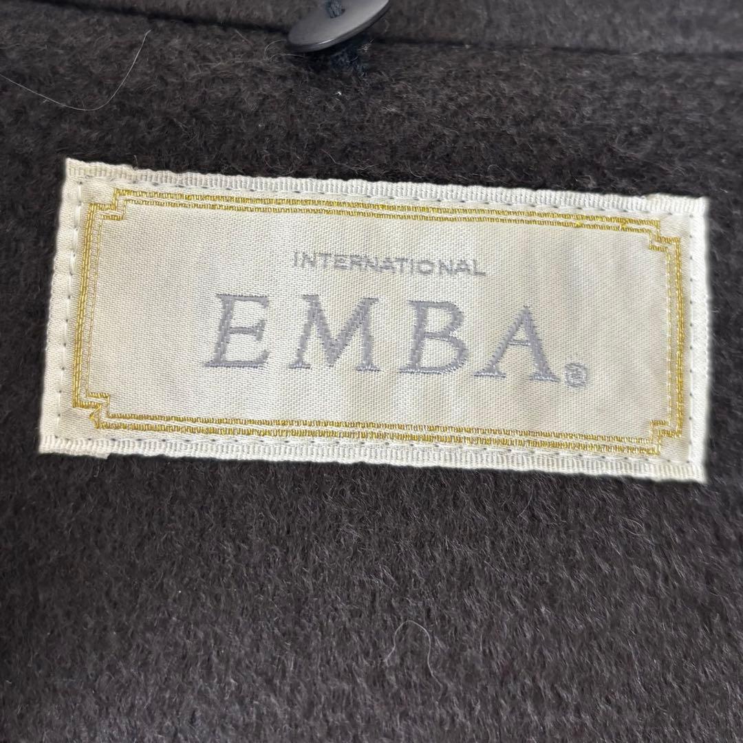 EMBA✨カシミヤ100% ダブルチェスターロングコート　コロンボ生地　ゆったり