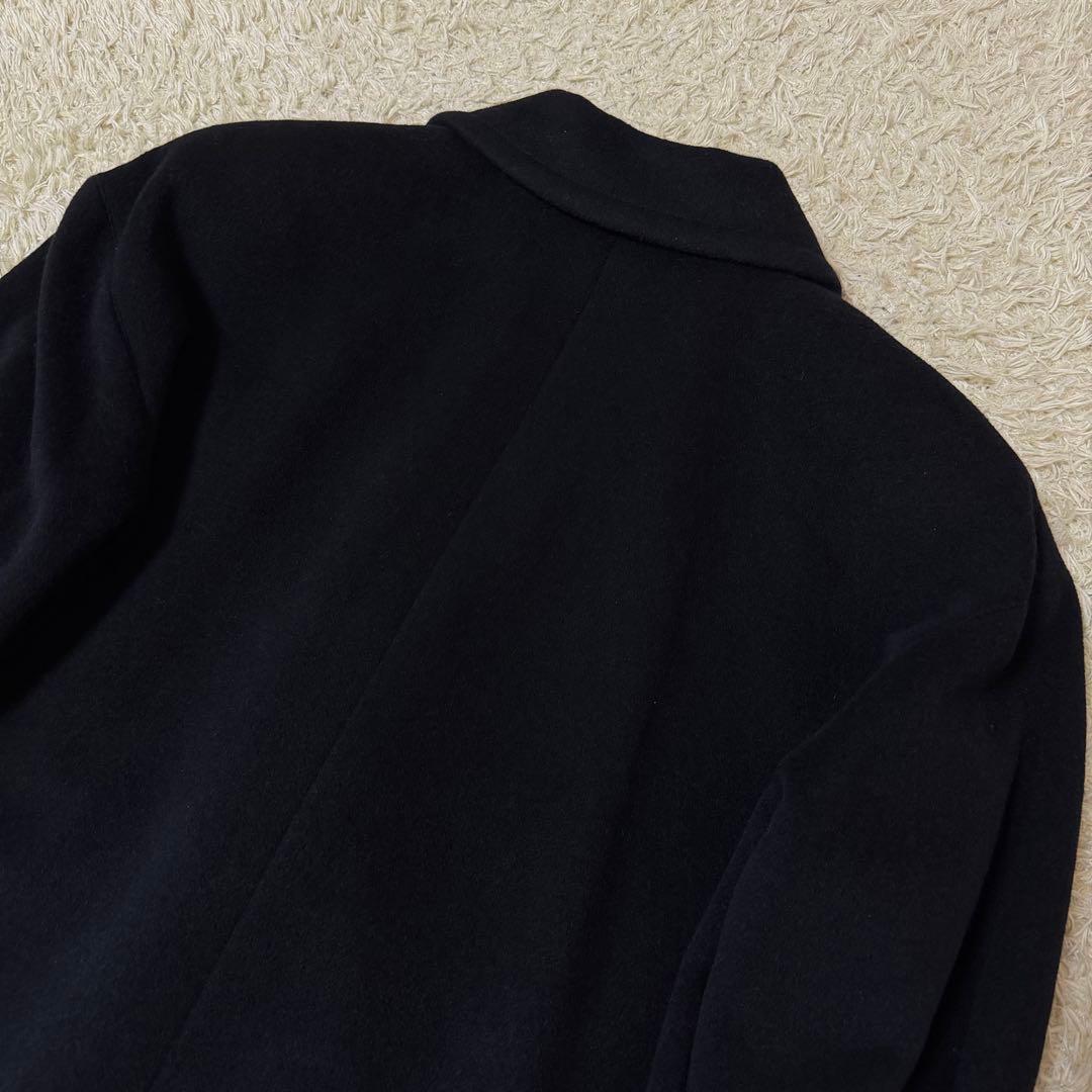 ☆極美品☆クリスチャンディオール　チェスターコート　カシミヤ　アンゴラ　黒　S