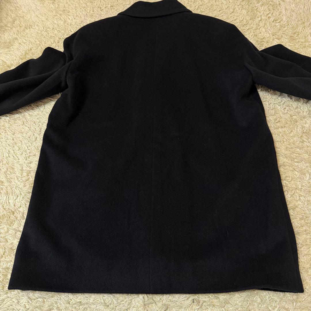 ☆極美品☆クリスチャンディオール　チェスターコート　カシミヤ　アンゴラ　黒　S