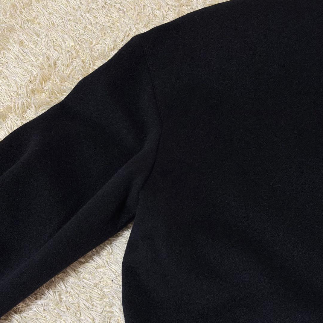 ☆極美品☆クリスチャンディオール　チェスターコート　カシミヤ　アンゴラ　黒　S