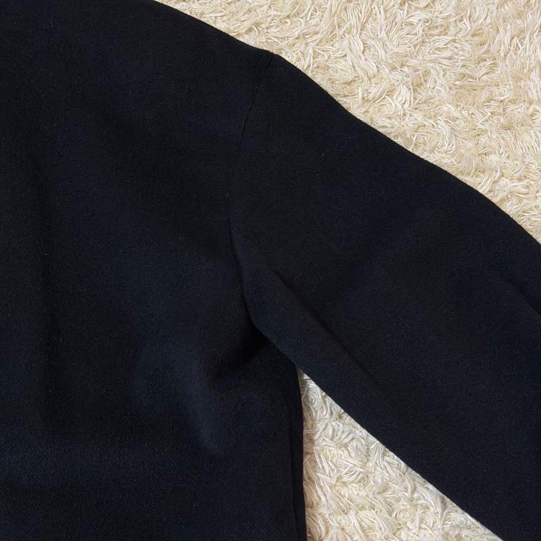 ☆極美品☆クリスチャンディオール　チェスターコート　カシミヤ　アンゴラ　黒　S