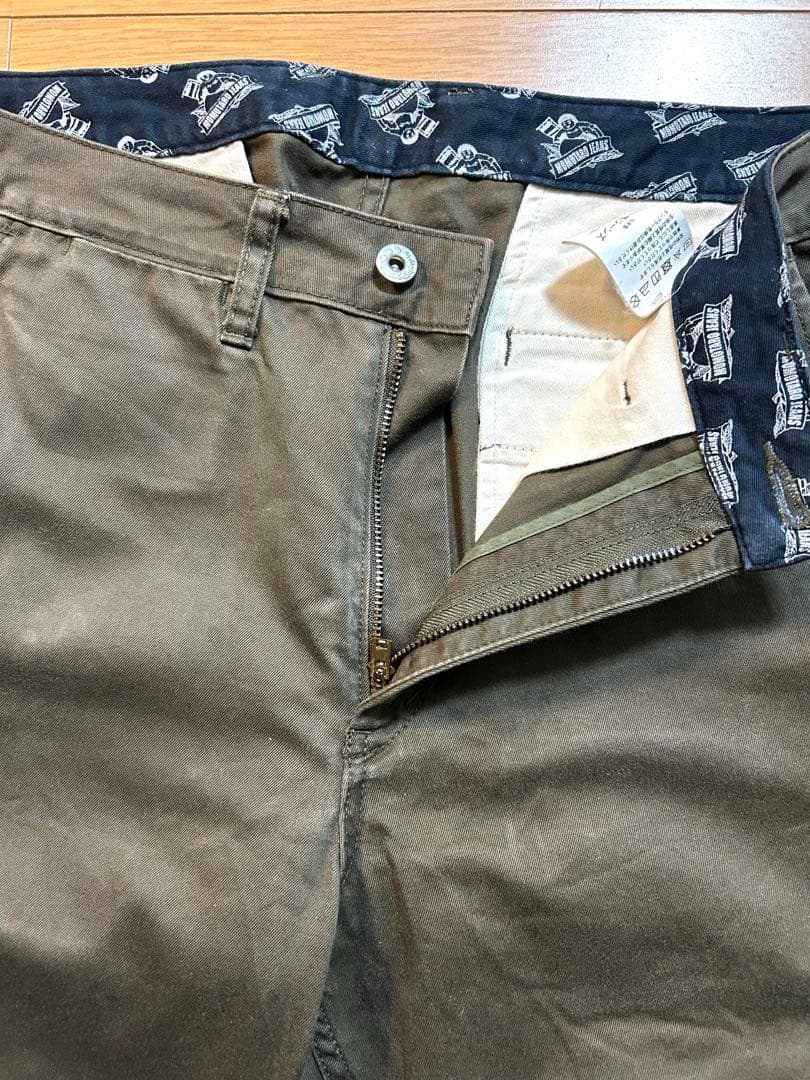 桃太郎ジーンズ　ハイカウントウエストポイントワークパンツ　サイズ：W34