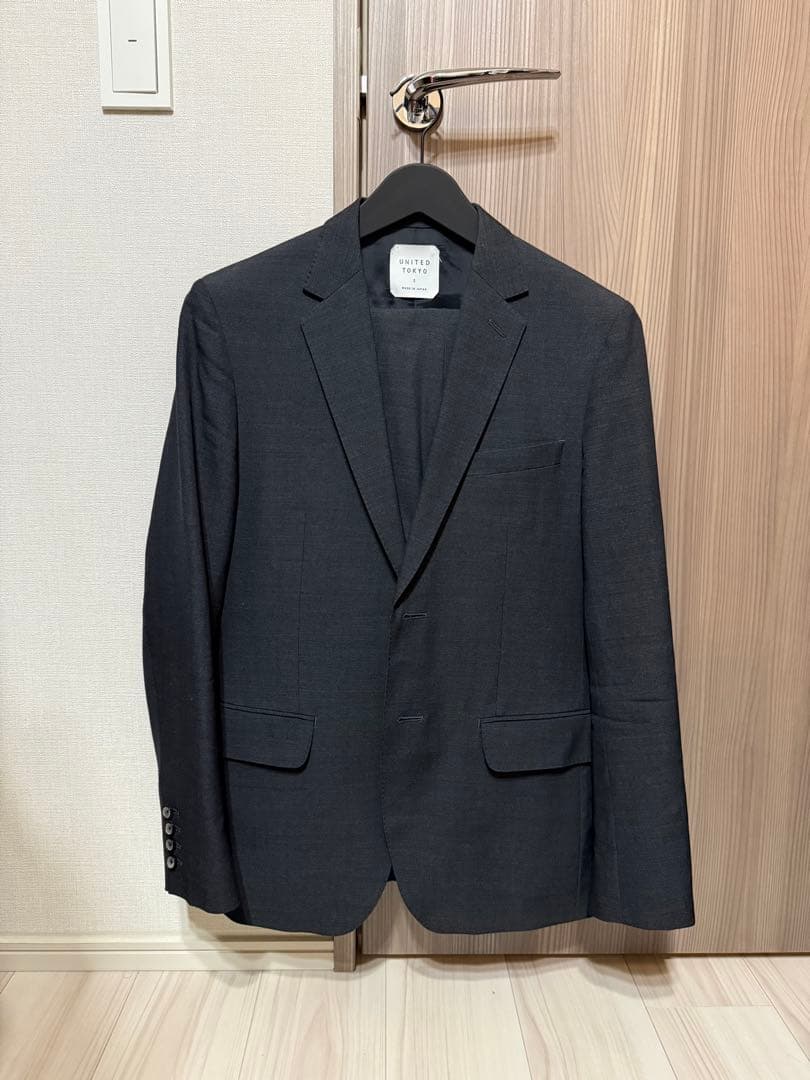 UNITED TOKYO ウールセットアップ　チャコールグレー