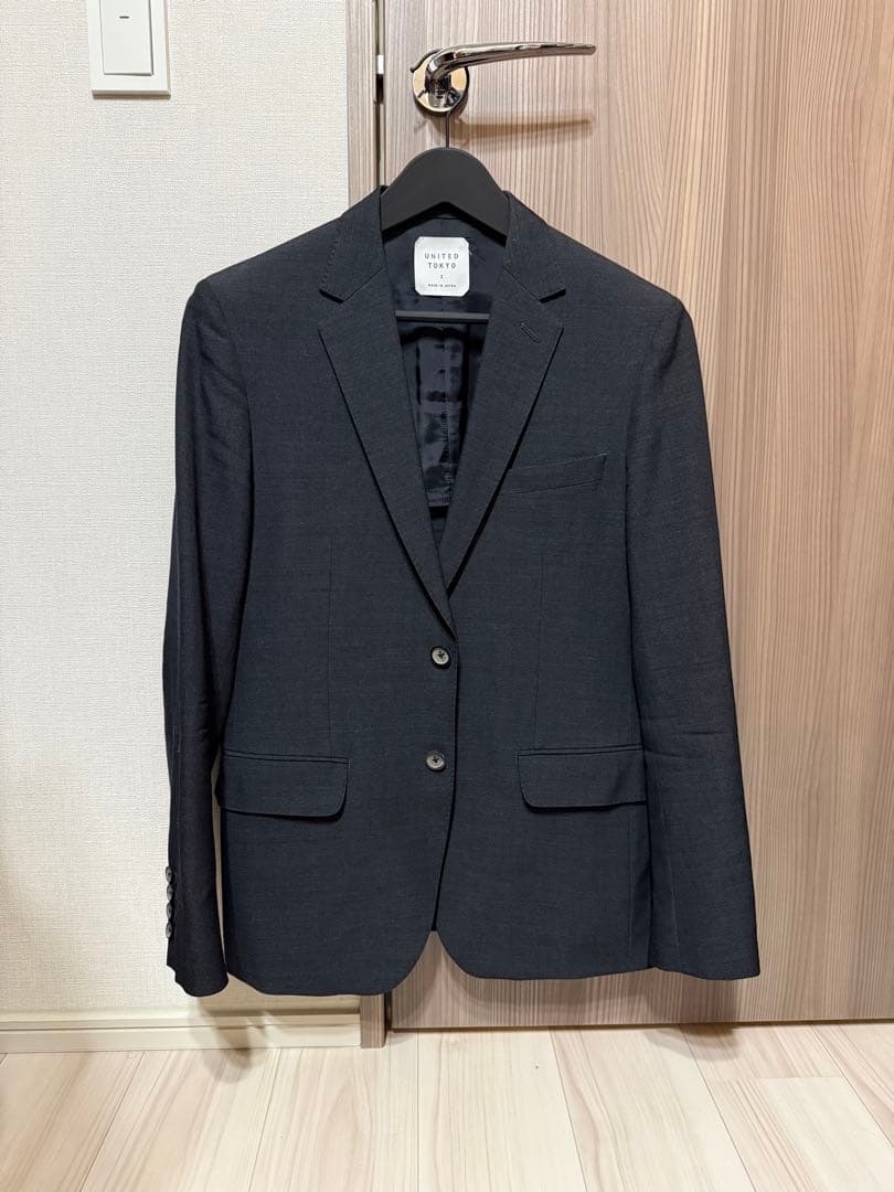 UNITED TOKYO ウールセットアップ　チャコールグレー
