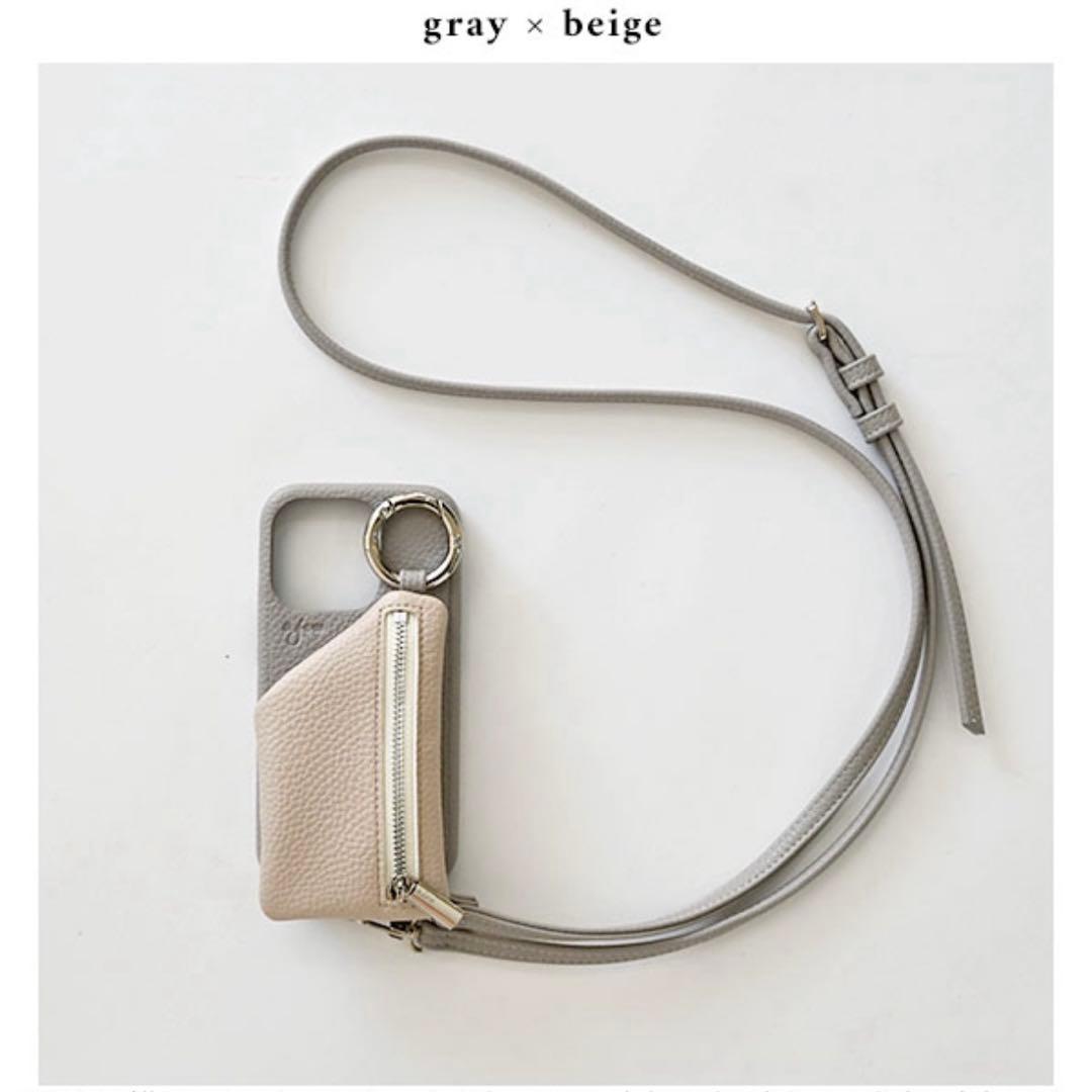 iPhoneアクセサリー ajew cadenas zipphone case shoulder