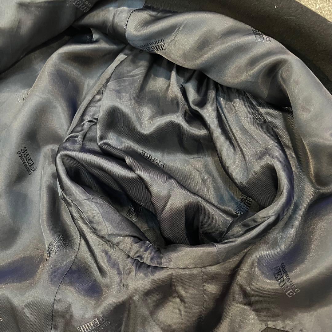 【極美品】カシミヤ混 GIANFRANCO FERRE ロングチェスターコート