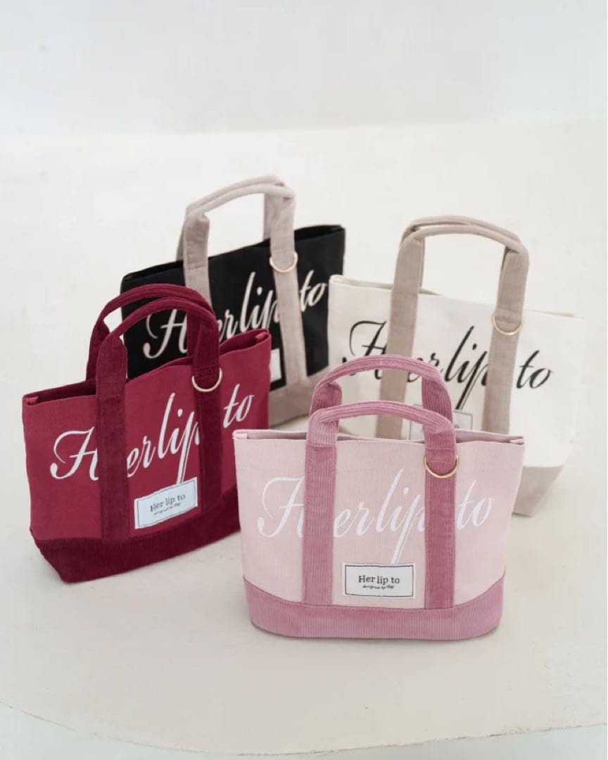 Herlipto mini tote ルミネ限定ミニトートバッグ　ブラック