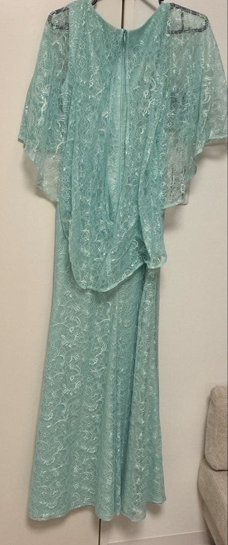 ERUKEI ミント レースロングドレス