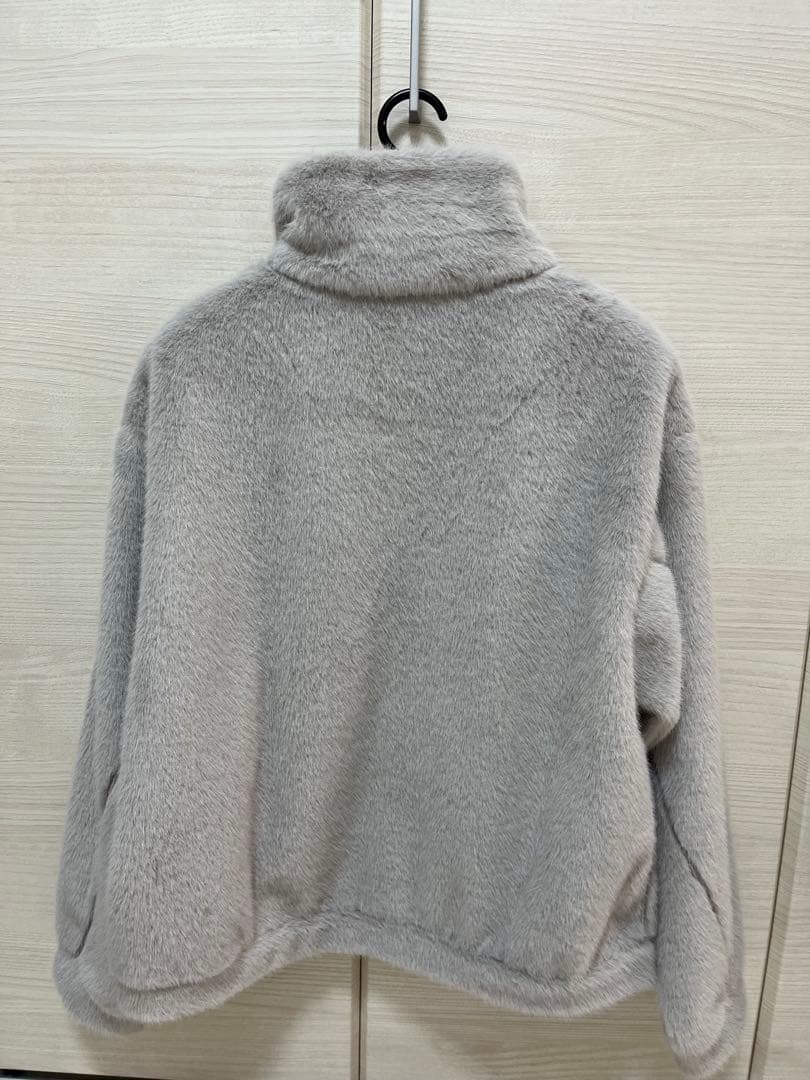 ルクールブラン　ミンクタッチスタンドカラーファーブルゾン