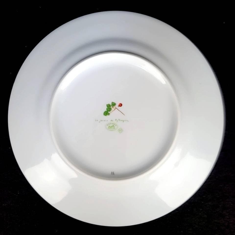 ●美品/エルメス　ピタゴラスの庭　プレート　1枚　平皿 7