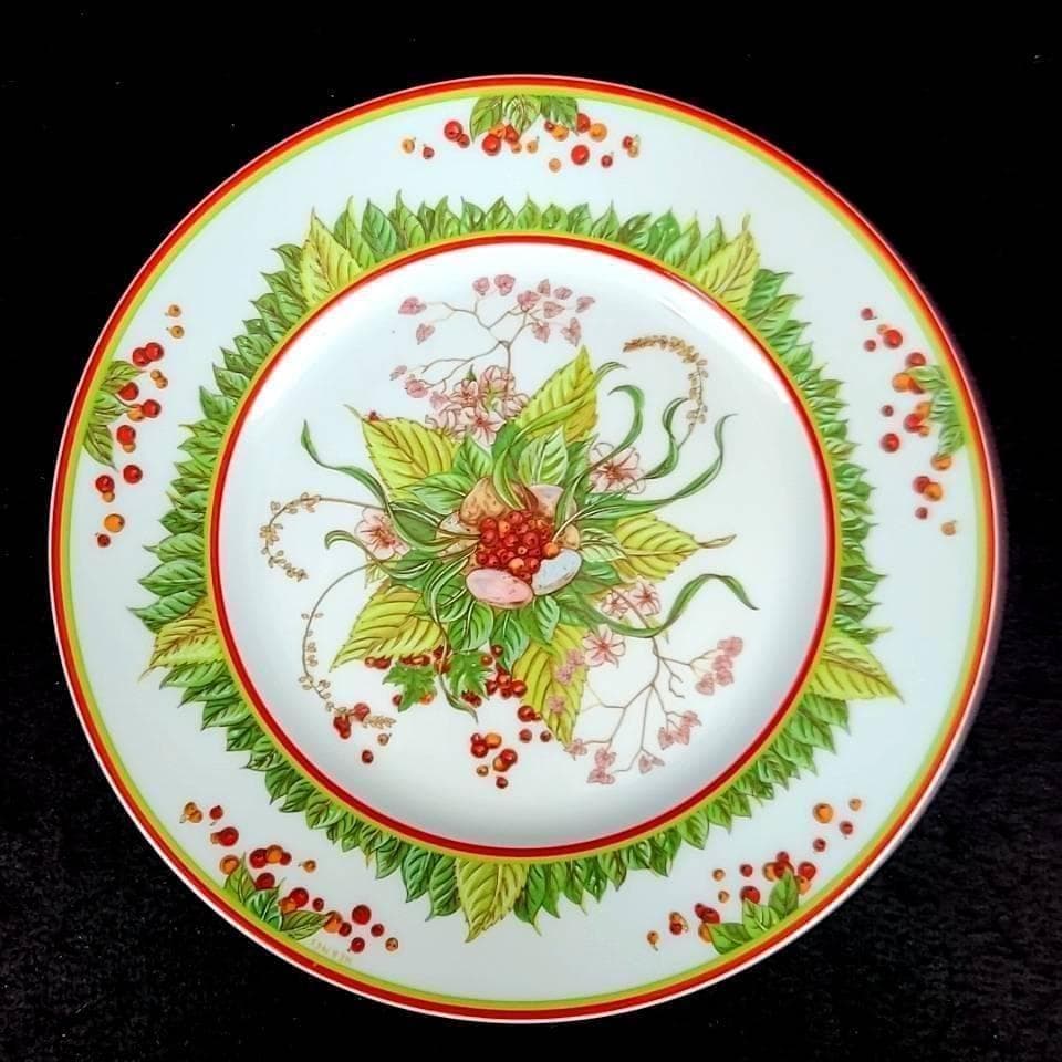 ●美品/エルメス　ピタゴラスの庭　プレート　1枚　平皿 7