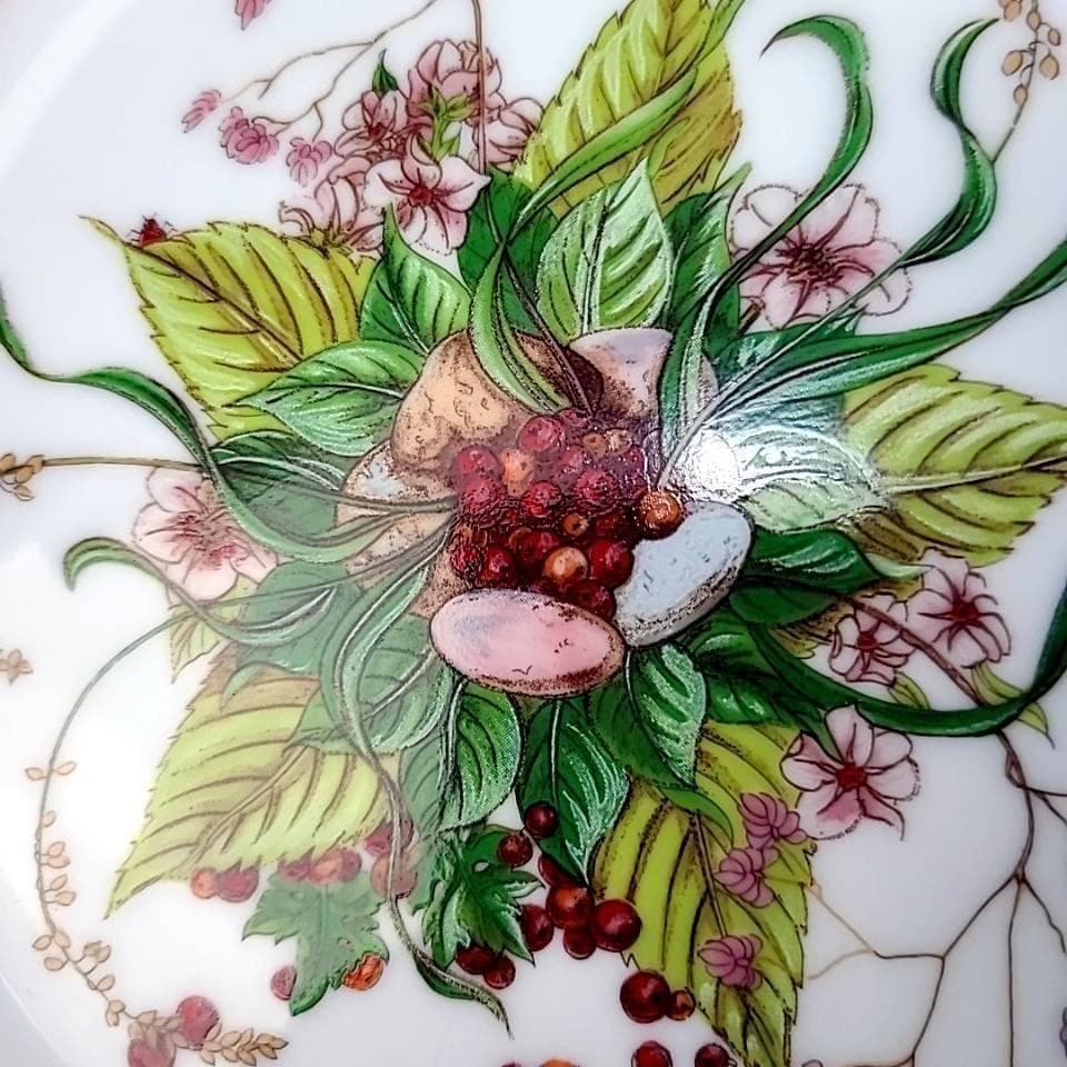 ●美品/エルメス　ピタゴラスの庭　プレート　1枚　平皿 7