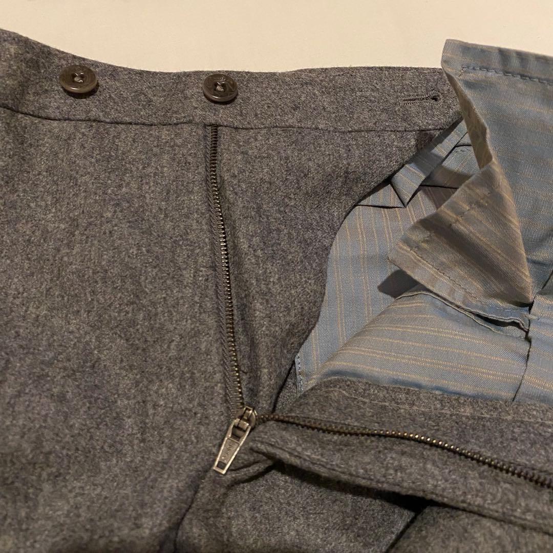 INCOTEX 1NT035 SLIM FIT フランネルパンツ size44