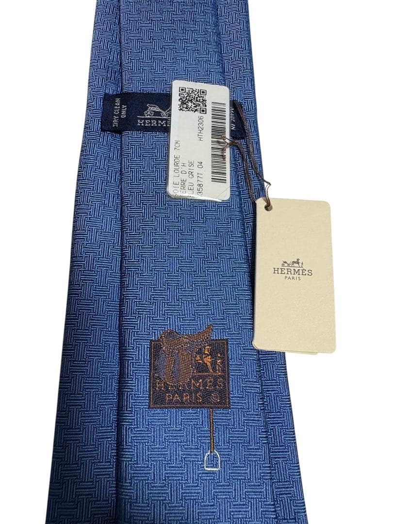 【新品】HERMES エルメス ネクタイ シルクツイルタイ タグ付き 箱付き
