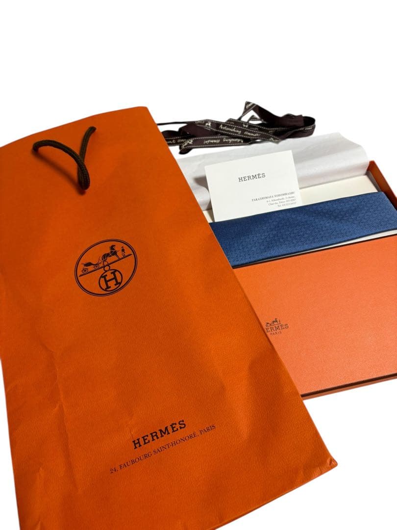 【新品】HERMES エルメス ネクタイ シルクツイルタイ タグ付き 箱付き