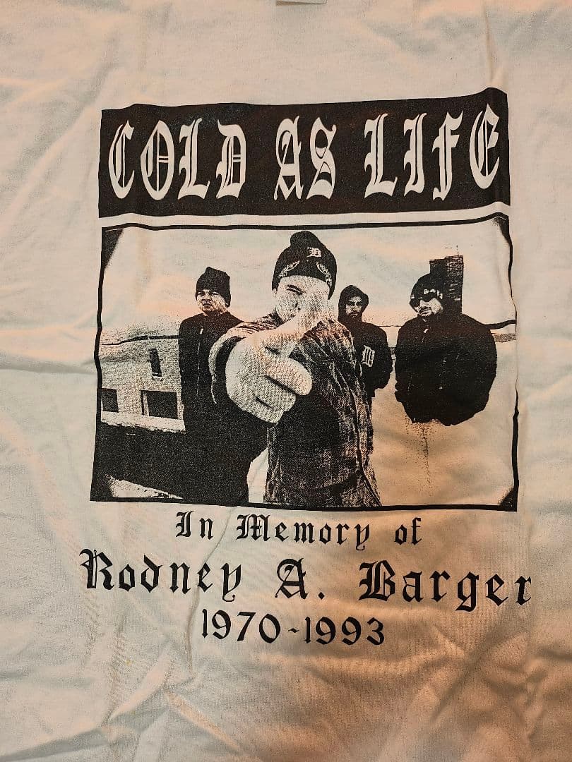 COLD AS LIFE Tシャツ XLサイズ 未使用品 当時もの