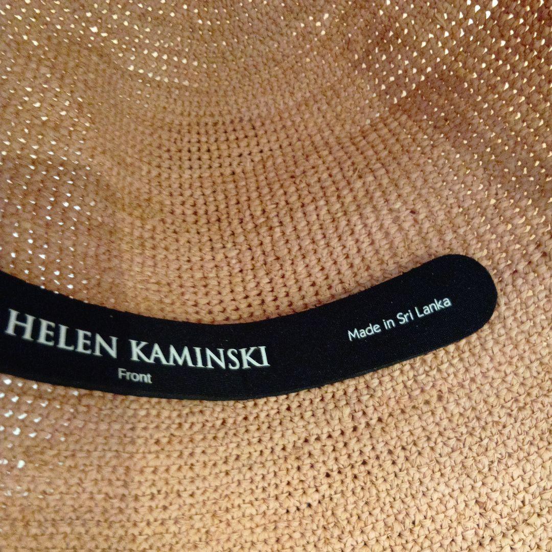 新品タグ付 ヘレンカミンスキー　麦わら帽子 ベージュ　villa9　ヌガー