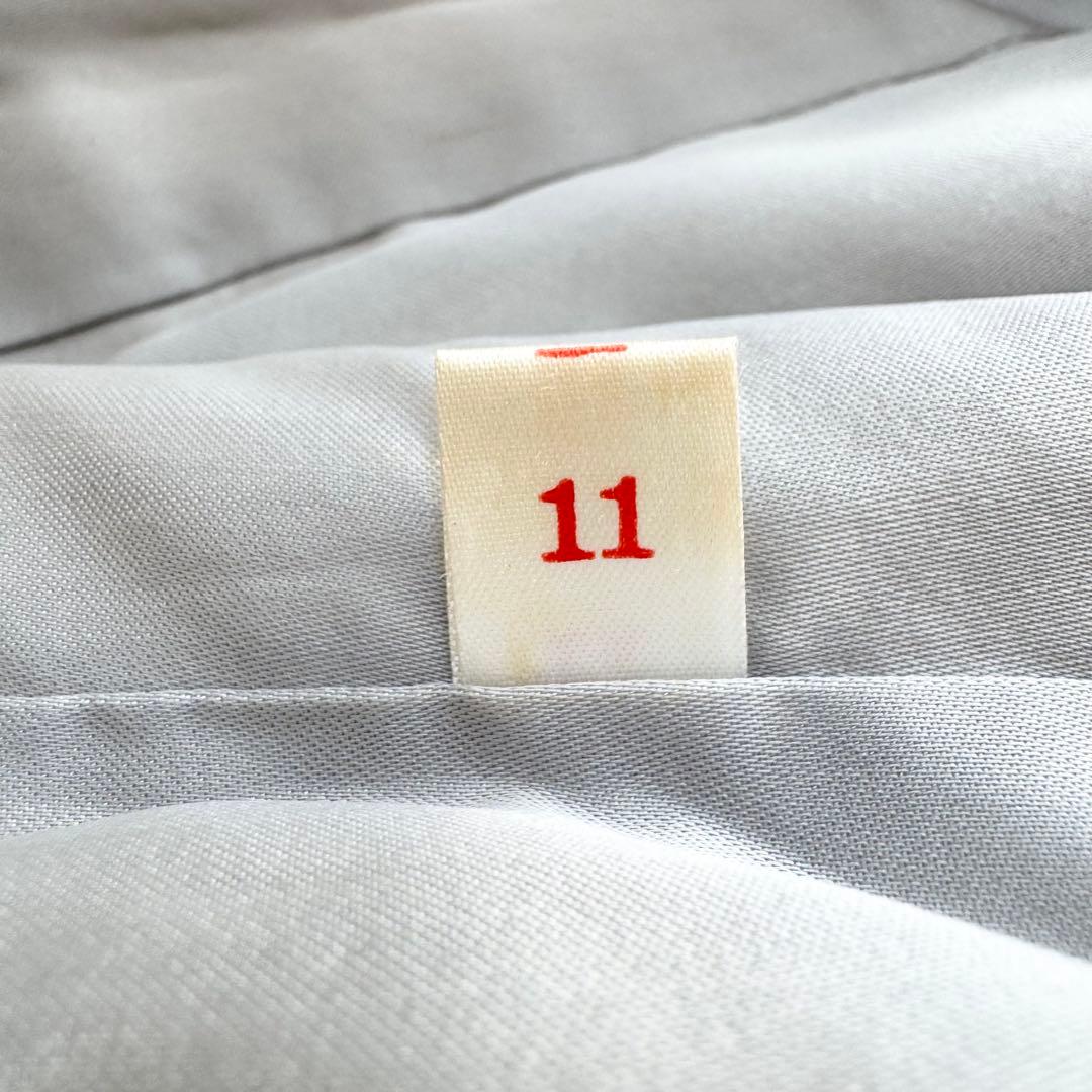 【美品】サファイアミンク ファー コート 毛皮 ミンク グレー シルバー