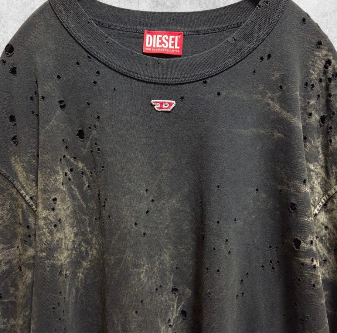 モーガン蔵人さん着用 DIESEL T-Crane-Ls-N2 ロンT S