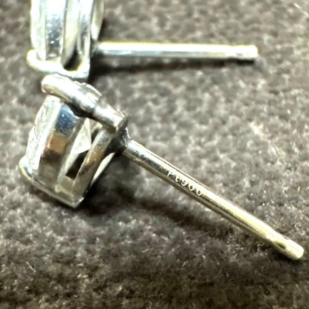 ダイヤモンド　ペアシェイプピアス　プラチナ900 鑑定書付き