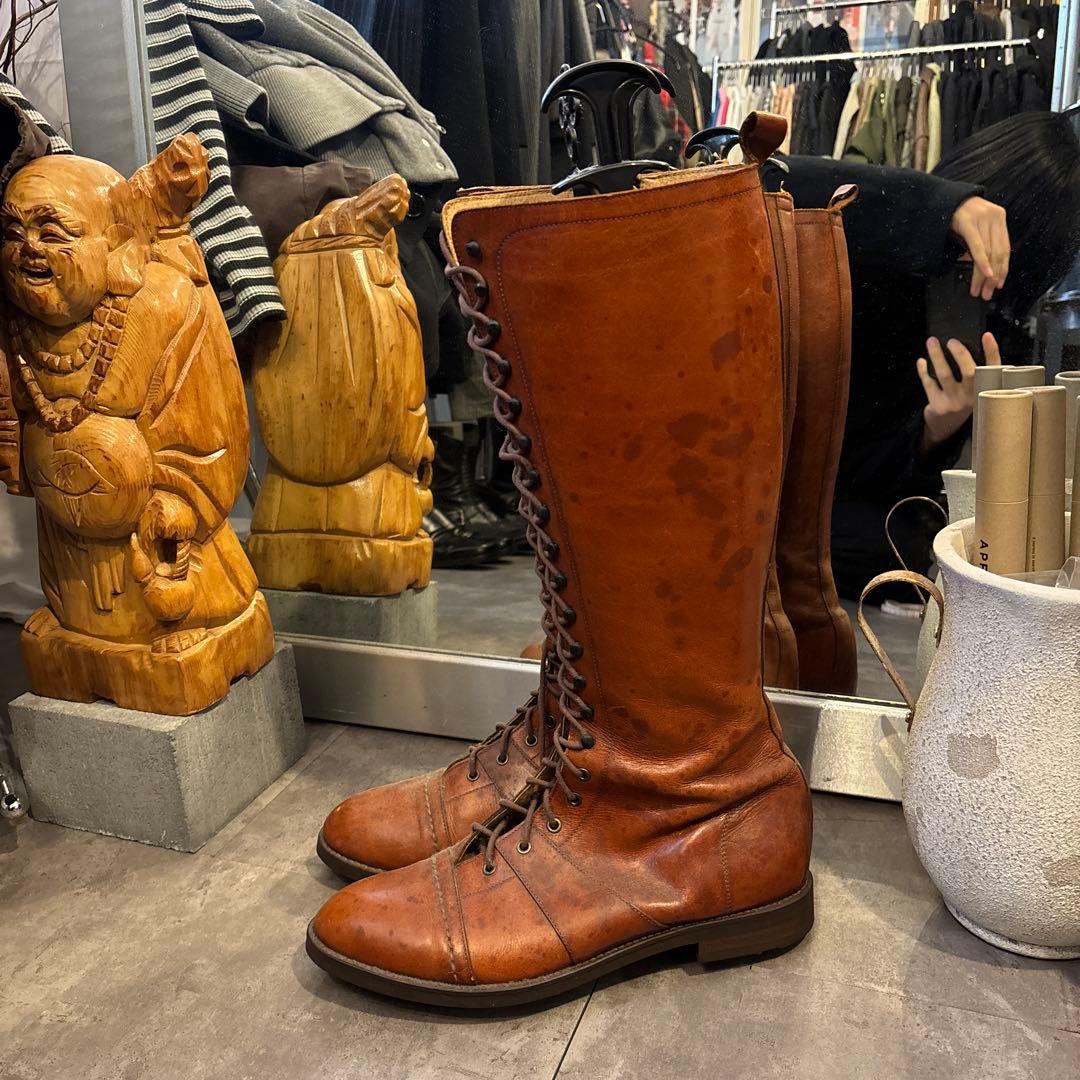 ロングブーツ　バイカーブーツ　ボンテージ