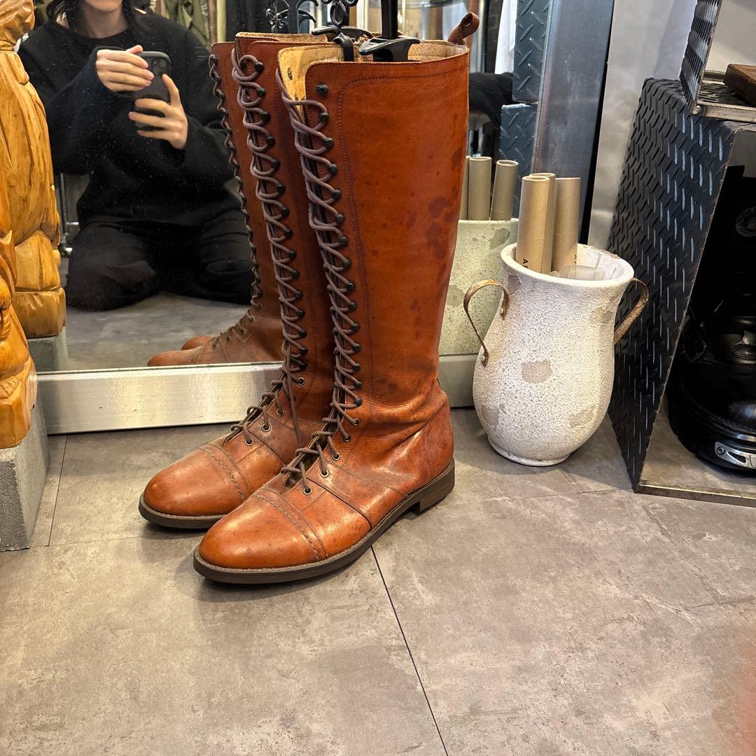 ロングブーツ　バイカーブーツ　ボンテージ