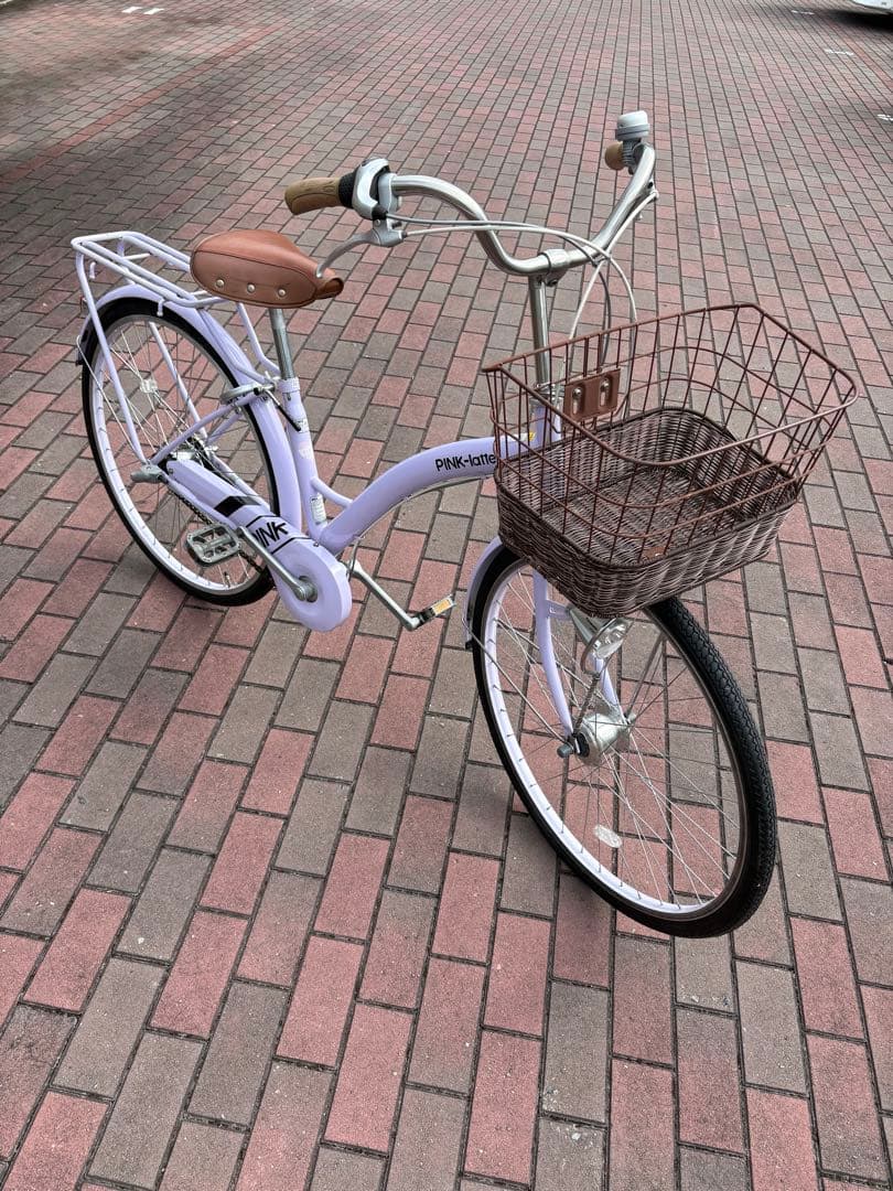 レディースバージョン！ラベンダーカラー・タウンサイクル(26㌅)配達可能です。