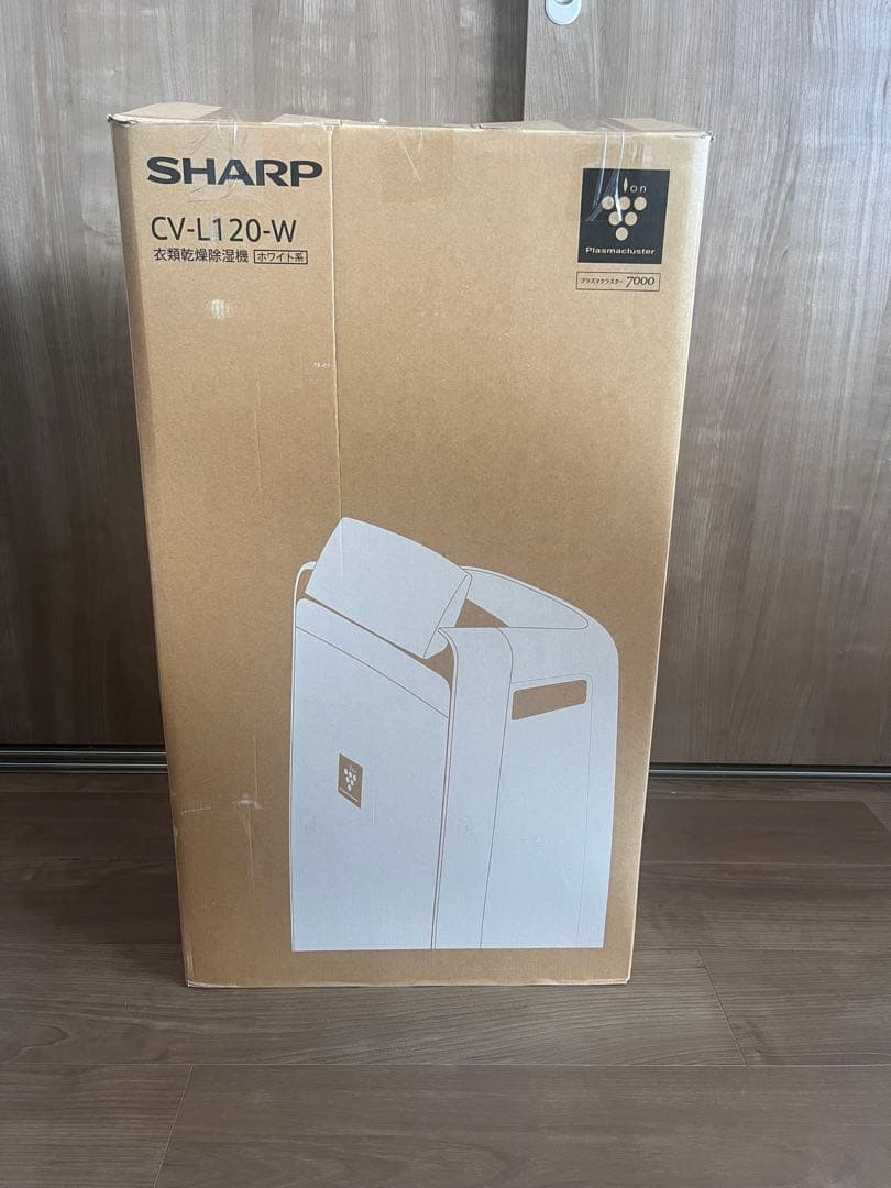 シャープ 除湿機 12L / プラズマクラスター ホワイト CV-L120-W