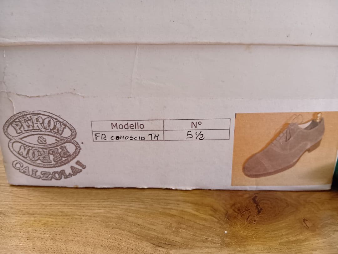 猫*ー様 横浜信濃屋別注 PERON＆PERON スウェードパンチドキャップトゥ