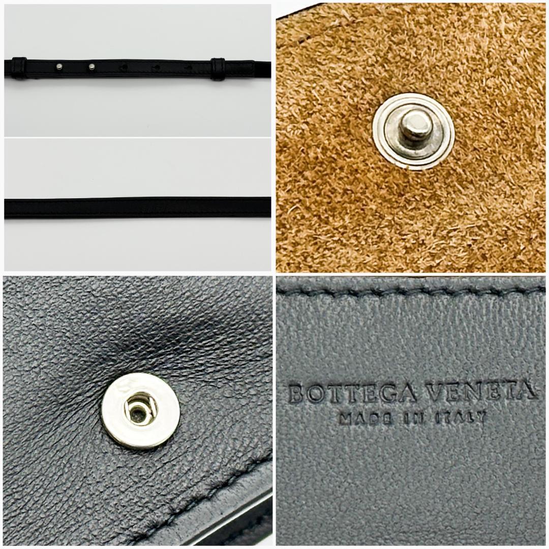 【極美品】ボッテガヴェネタ　イントレチャート カセット　ミニ　ショルダー　黒