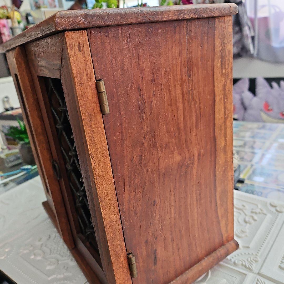 アンティーク調　アジアン家具　CD入れ 小物入れ CD収納 レトロ ヴィンテージ