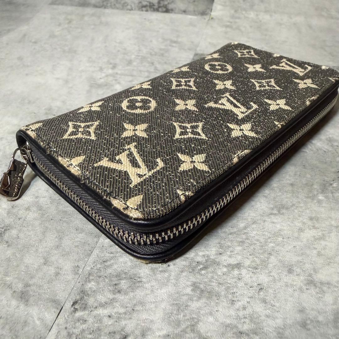LOUIS VUITTON 長財布　デニム　グレーM81858 モノグラム