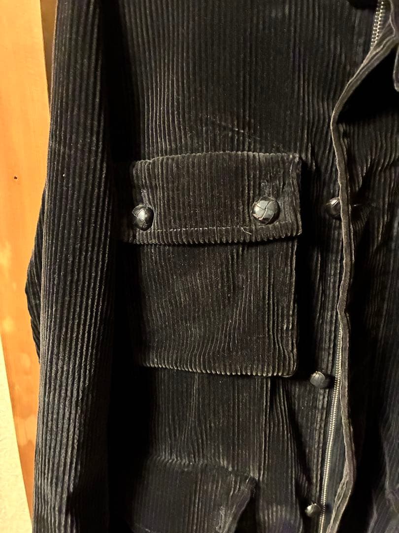 01AW ナンバーナイン　スタンダード期　モーターサイクルジャケット　ブラック