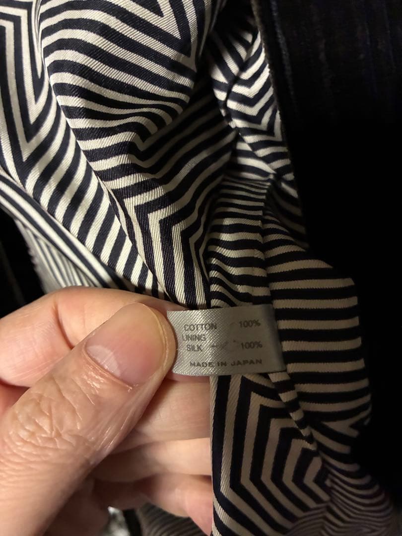 01AW ナンバーナイン　スタンダード期　モーターサイクルジャケット　ブラック