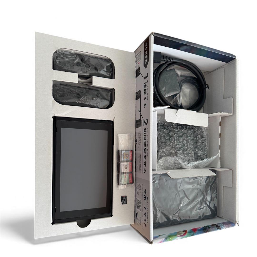 Nintendo Switch 本体 グレー ソフト3本 SDカード付き