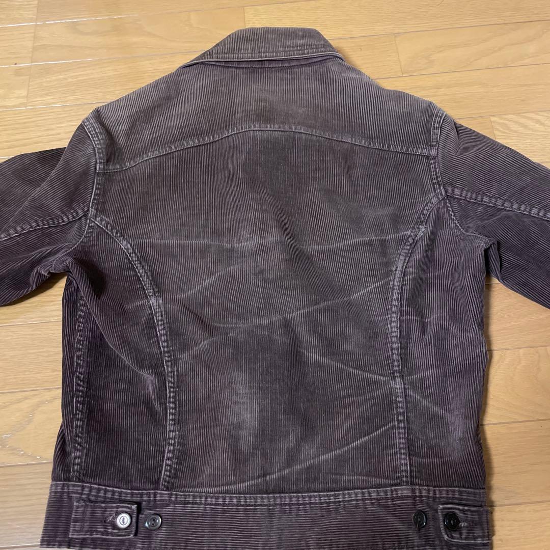 【雰囲気抜群】Lee 70s USA製 太畝コーデュロイJK 黒タグ M