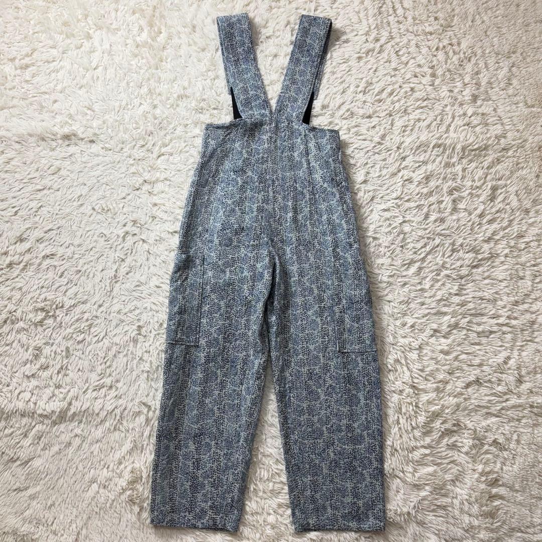 極美品　定価8.4万　pheeta コットンシルクステッチ総柄オールインワン