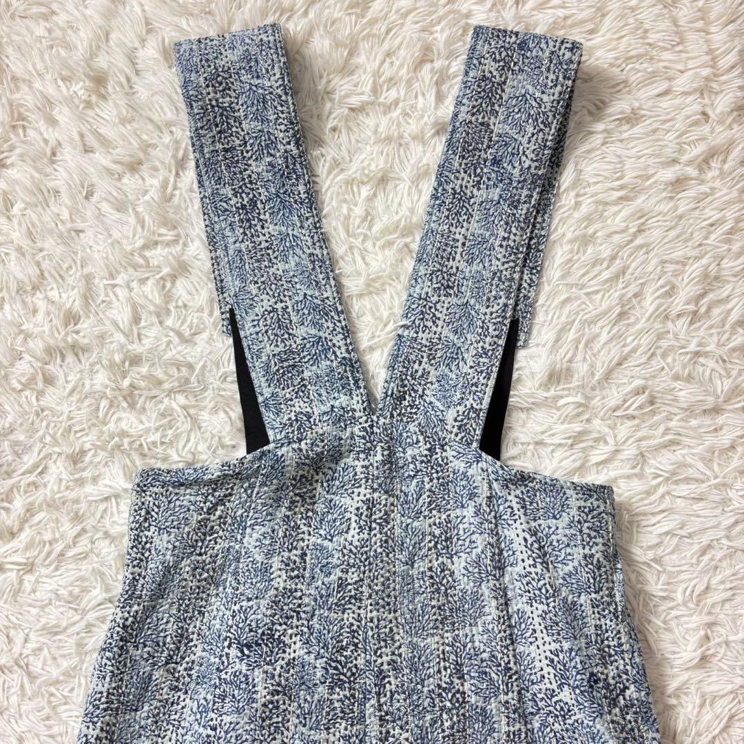 極美品　定価8.4万　pheeta コットンシルクステッチ総柄オールインワン