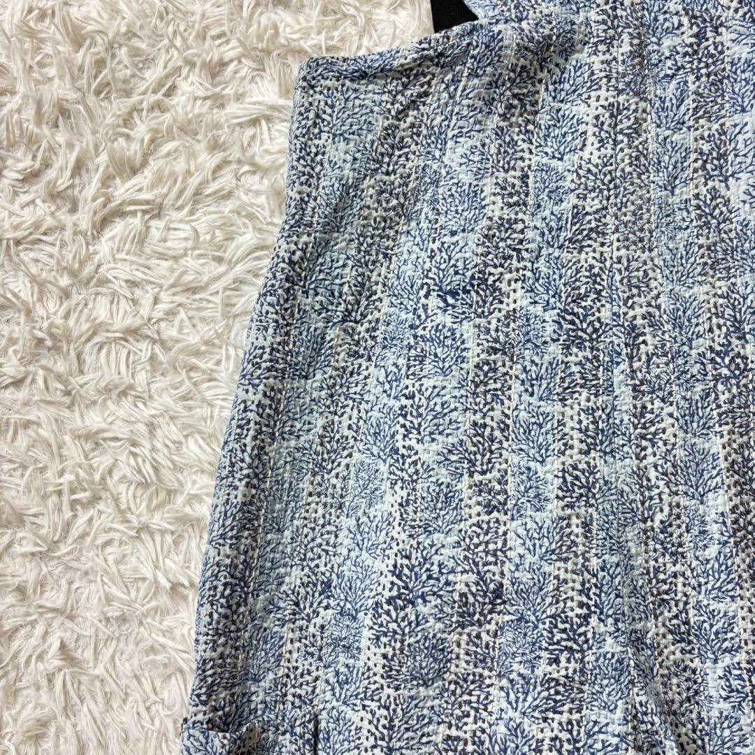 極美品　定価8.4万　pheeta コットンシルクステッチ総柄オールインワン