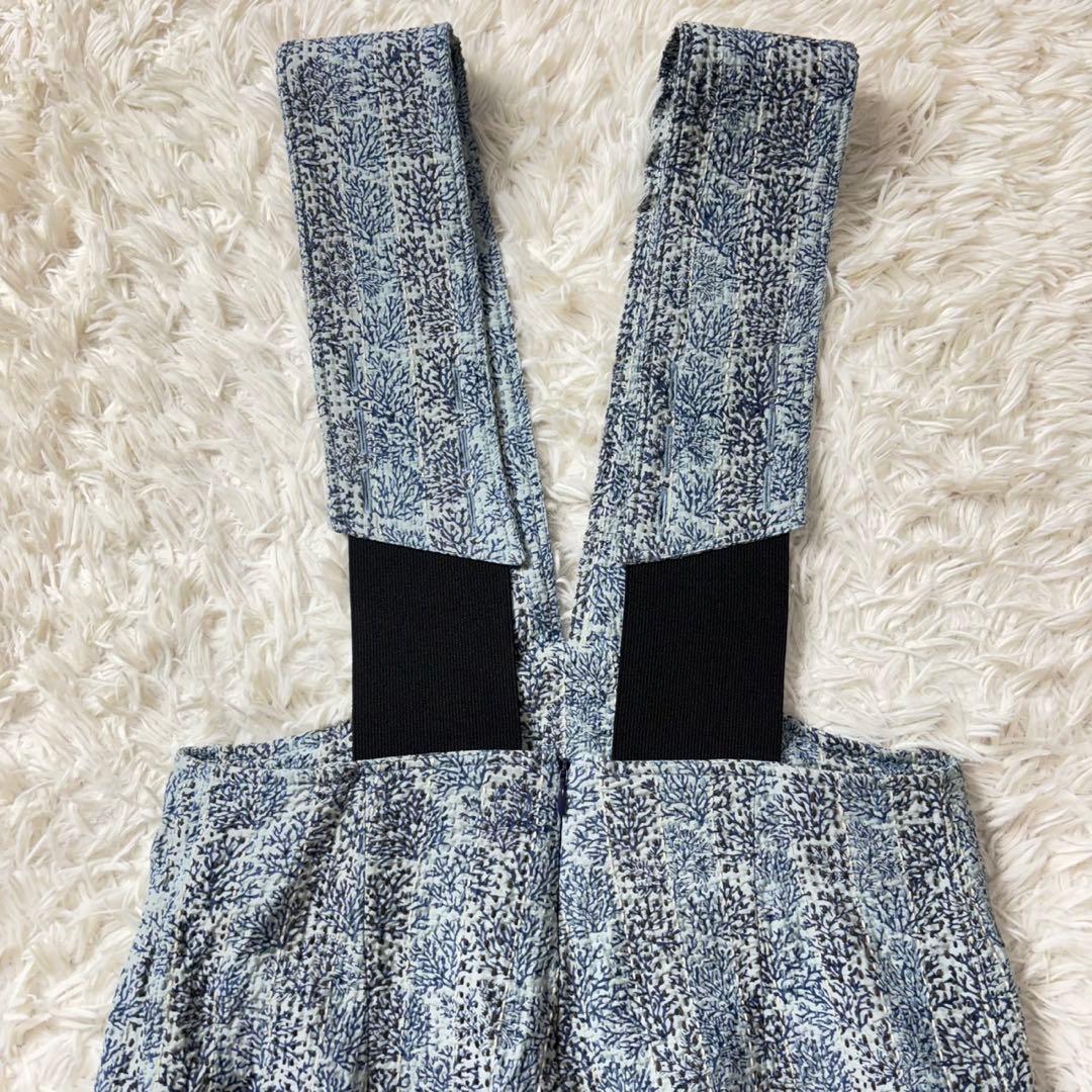 極美品　定価8.4万　pheeta コットンシルクステッチ総柄オールインワン