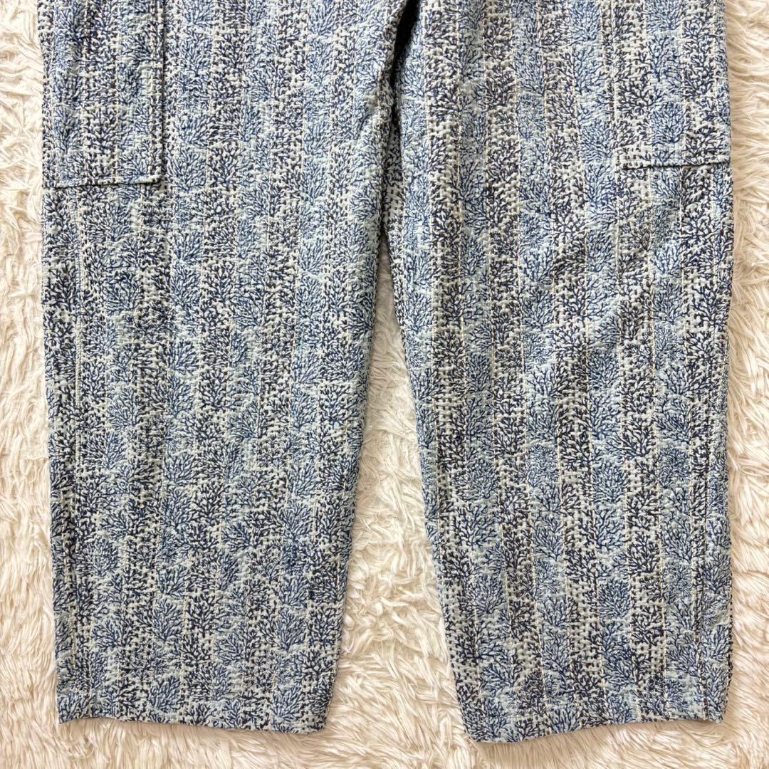 極美品　定価8.4万　pheeta コットンシルクステッチ総柄オールインワン