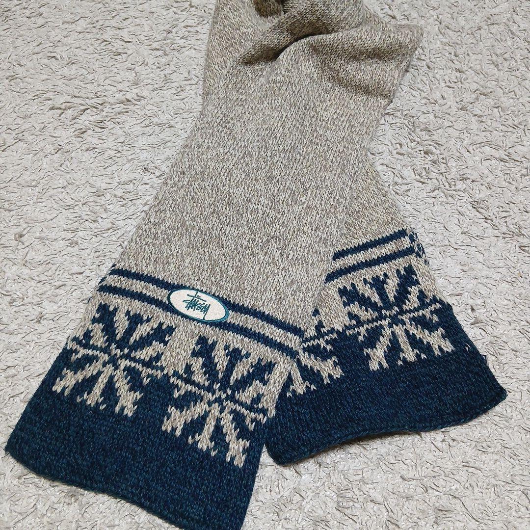 stussy 90s マフラーold stussy アメリカ製 ヴィンテージ