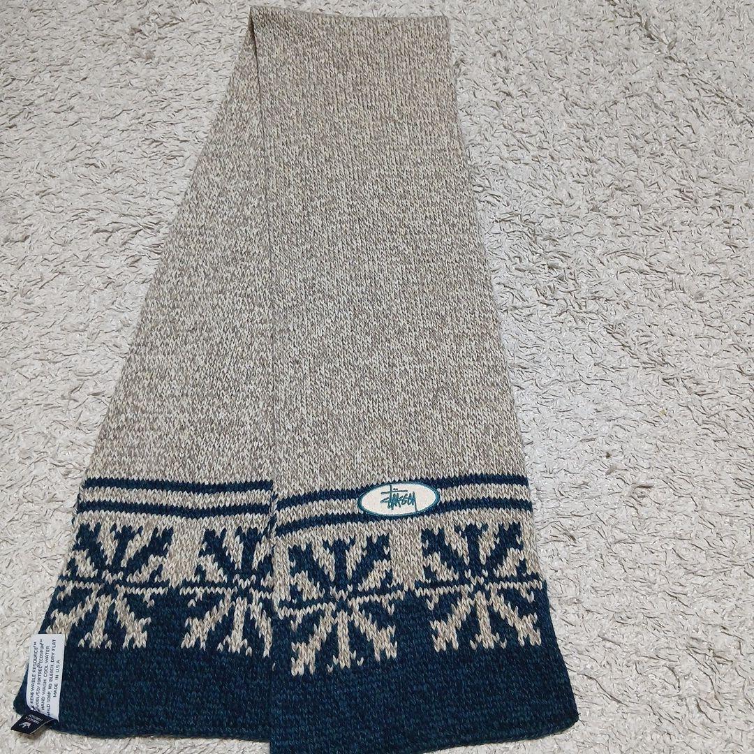 stussy 90s マフラーold stussy アメリカ製 ヴィンテージ