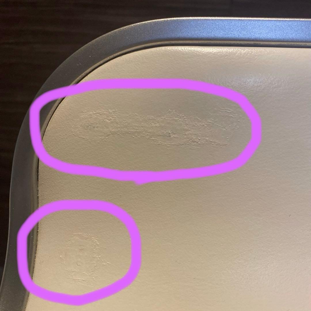 送料込 ラパルマ カウンター チェア ホワイトレザー ①