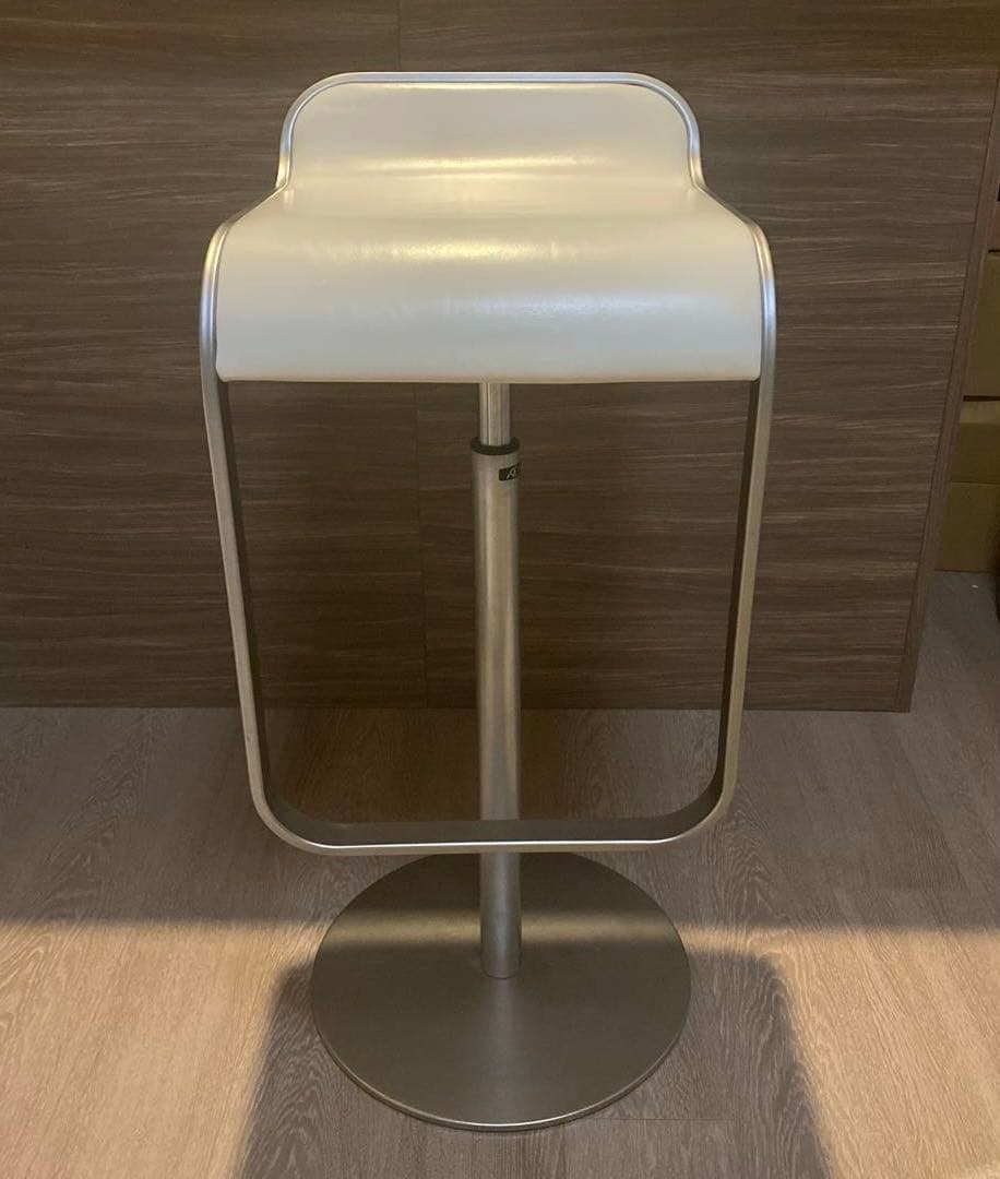送料込 ラパルマ カウンター チェア ホワイトレザー ①