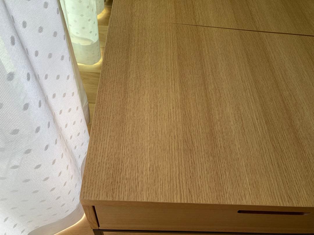 【美品】ニトリ　昇降リビングテーブル(Nヒバリ 120 LBR）