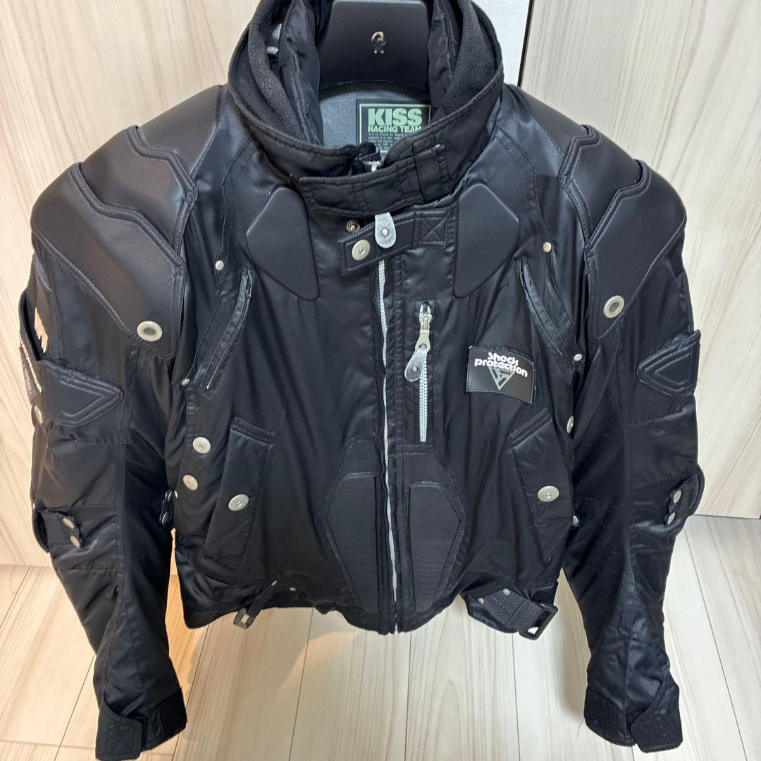 KISS RACING TEAM ライダースジャケット　プロテクター LLサイズ