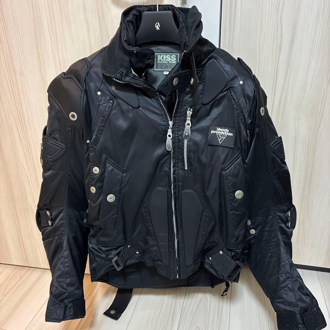 KISS RACING TEAM ライダースジャケット　プロテクター LLサイズ