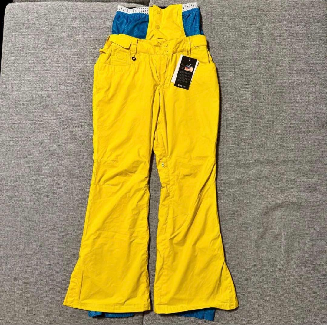 【新品・タグ付】ROXY スノーボード ウェア ズボン パンツ 黄色 M