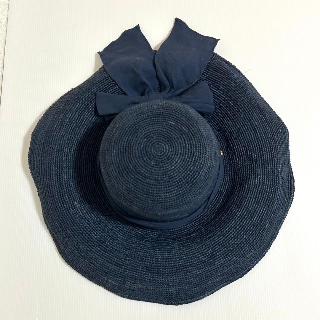 極美品✨ヘレンカミンスキー つば広 麦わら帽子 ハット